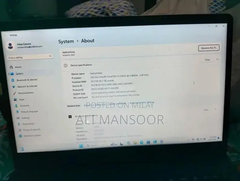 Dell Inspiron 15 Laptop - 11th Gen Core i5, 16GB RAM, 512GB SSD