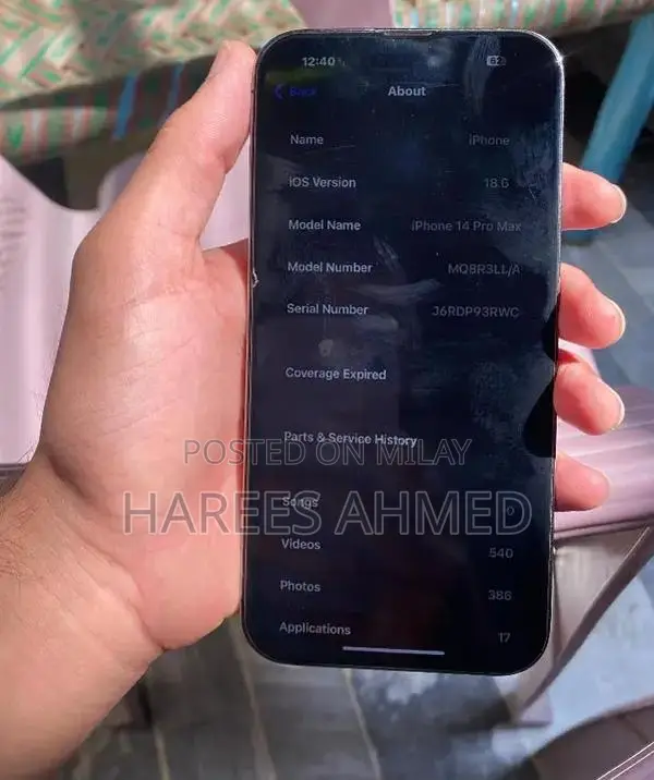 Apple iPhone 14 Pro Max: 128GB, Excellent Condition