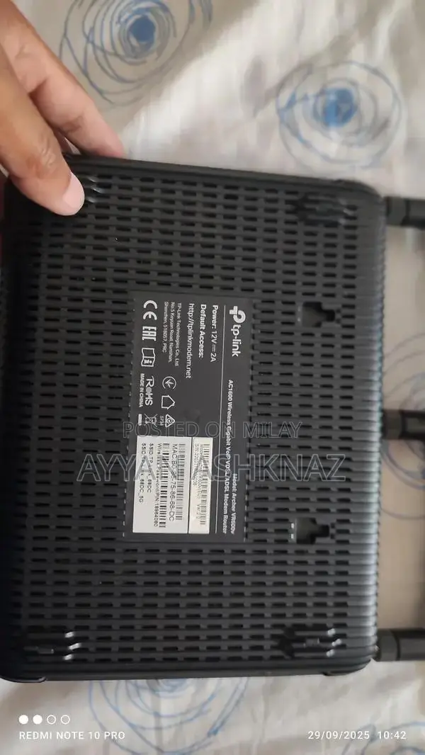 TP-Link Archer VR600V Gigabit Wireless Router