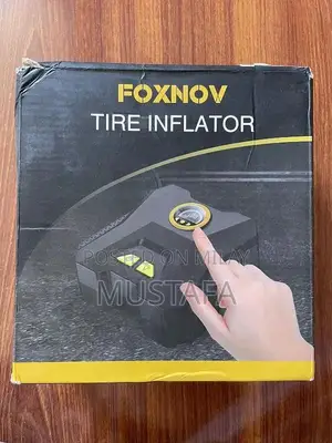 Photo - Portable Digital Tire Inflator with LED Light - Fast and Accurate Air
