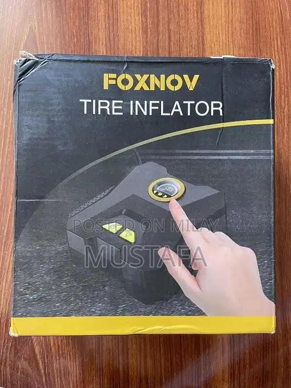 Portable Digital Tire Inflator with LED Light - Fast and Accurate Air