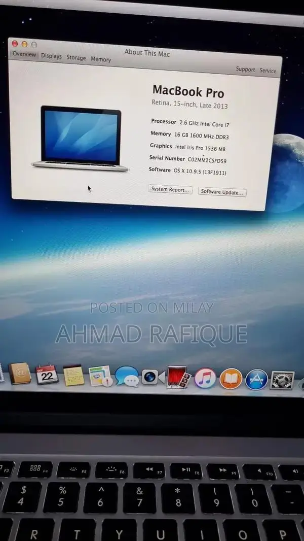 MacBook Pro Retina 15-inch Late 2013 Intel Core i7 Laptop