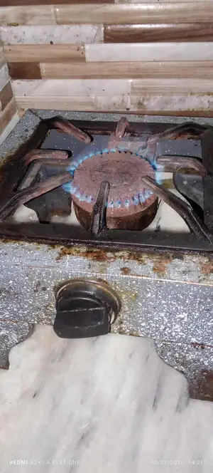 Photo - Blue Cylinder Gas Stove for Home Cooking