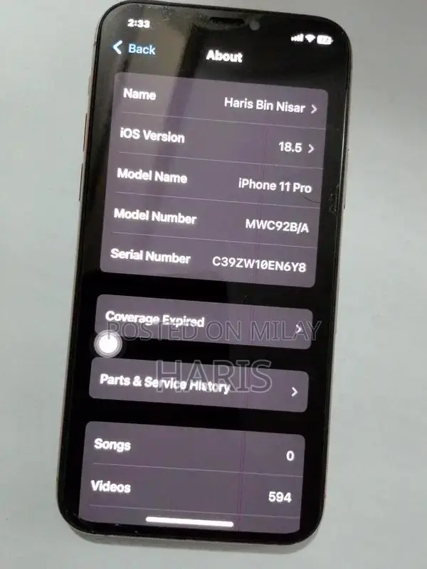 Apple iPhone 11 Pro 256GB Gold Smartphone