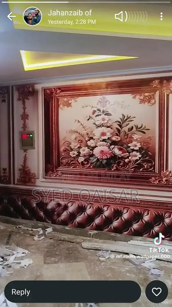 3D PVC Decorative Wallpaper for Modern Interior Design