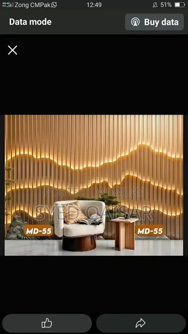 3D PVC Decorative Wallpaper for Modern Interior Design