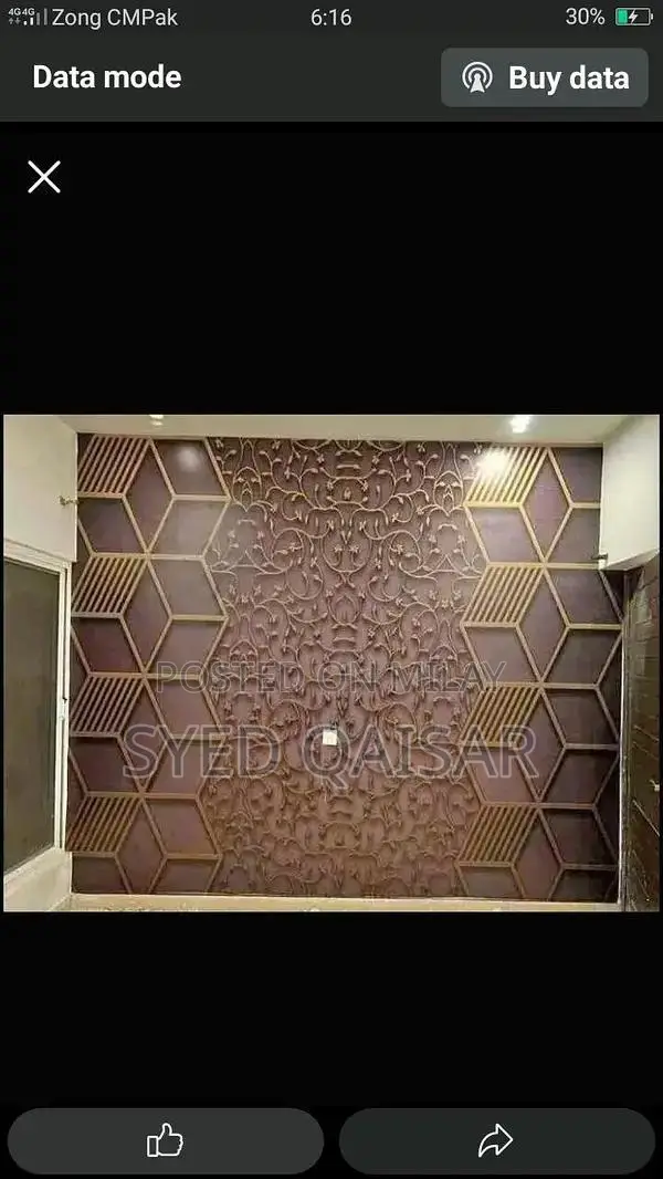 3D PVC Decorative Wallpaper for Modern Interior Design