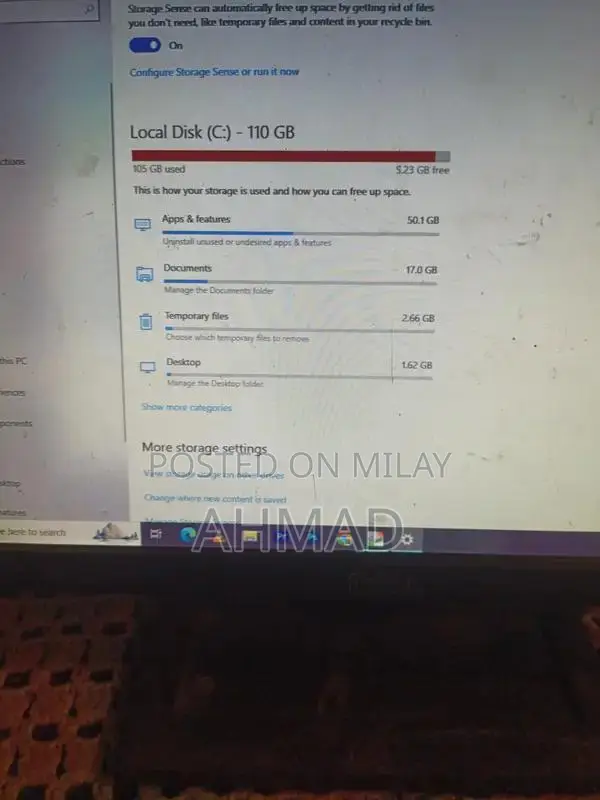 Desktop PC for Design and Office - 8GB RAM, 120GB SSD, 250GB Storage