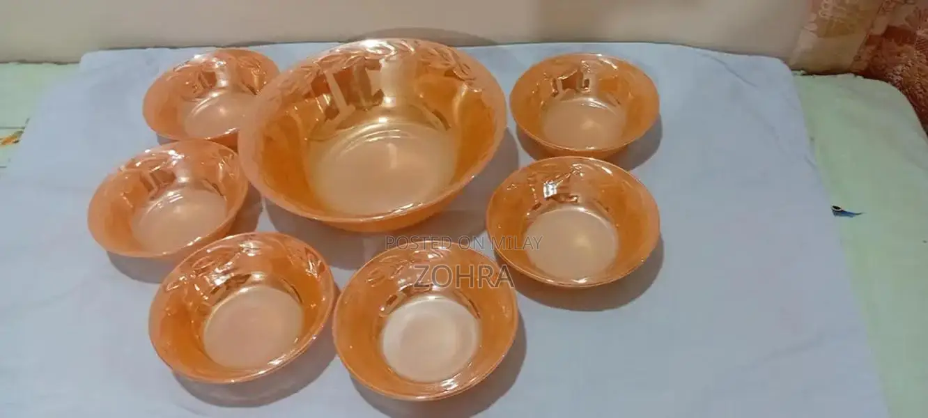 Heat Proof Golden Multi-Purpose Bowl Set with 12 Pieces