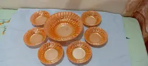 Heat Proof Golden Multi-Purpose Bowl Set with 12 Pieces