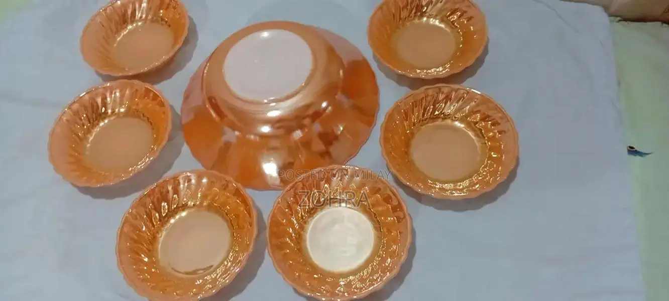 Heat Proof Golden Multi-Purpose Bowl Set with 12 Pieces