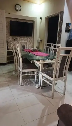 Elegant Solid Wood Dining Table Set