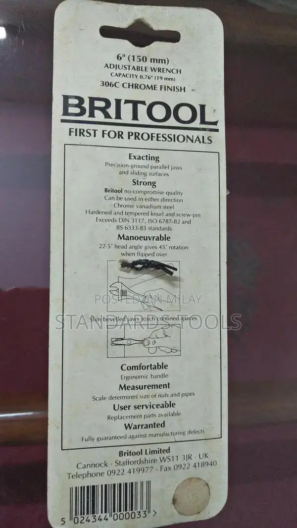 Britool 6-Inch Professional Screw Wrench