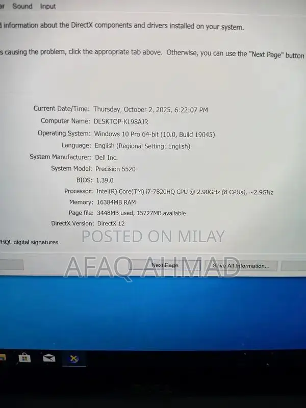 Dell Precision 5520 4K Touch Workstation Laptop