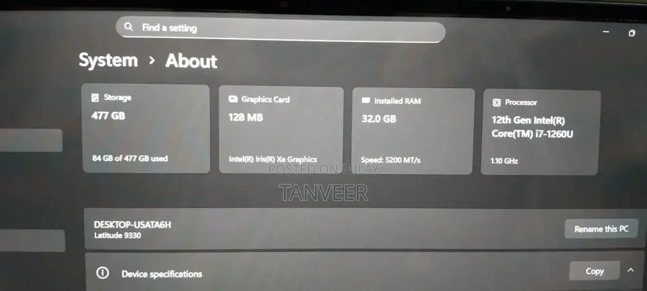 Dell Latitude 9330 2-in-1 Touchscreen Laptop