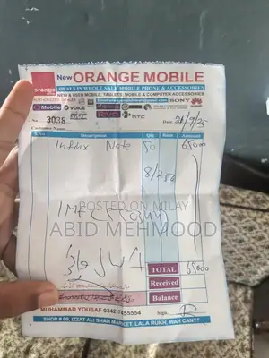 Infinix Note 50 Smartphone - Excellent Condition