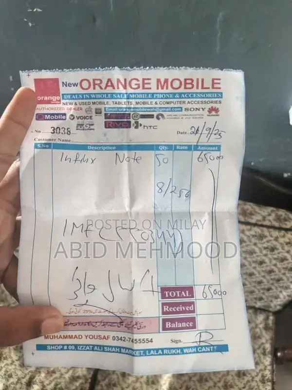 Infinix Note 50 Smartphone - Excellent Condition