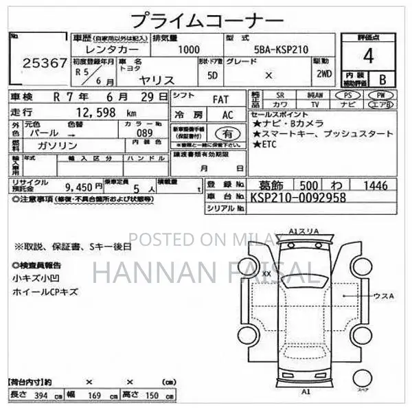 Toyota Yaris Hatchback 2023 Model Low Mileage Import