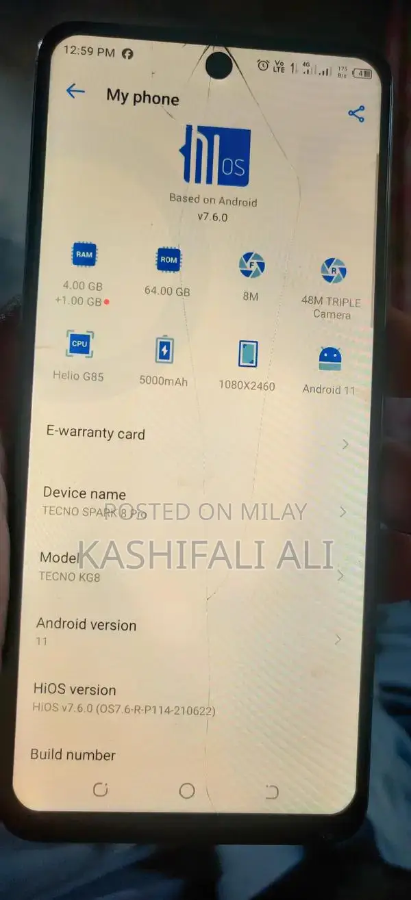 Techno Smart 8 Pro Smartphone with Protective Glass Panel