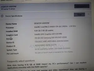 HP 15-da1xxx Laptop - Core i3, 8GB RAM, 128GB SSD