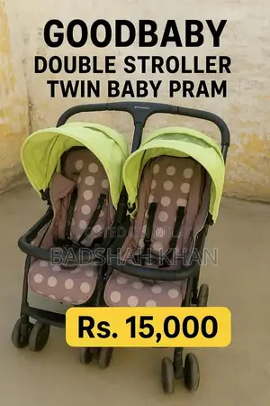 Photo - Goodbaby Twin Baby Stroller with Individual Canopies