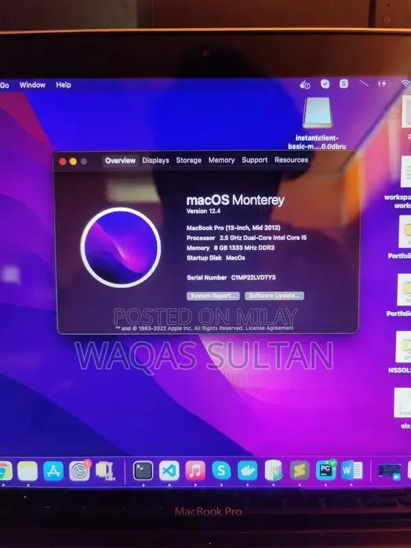 Apple MacBook Pro 13" Mid 2012 Core i5 Laptop