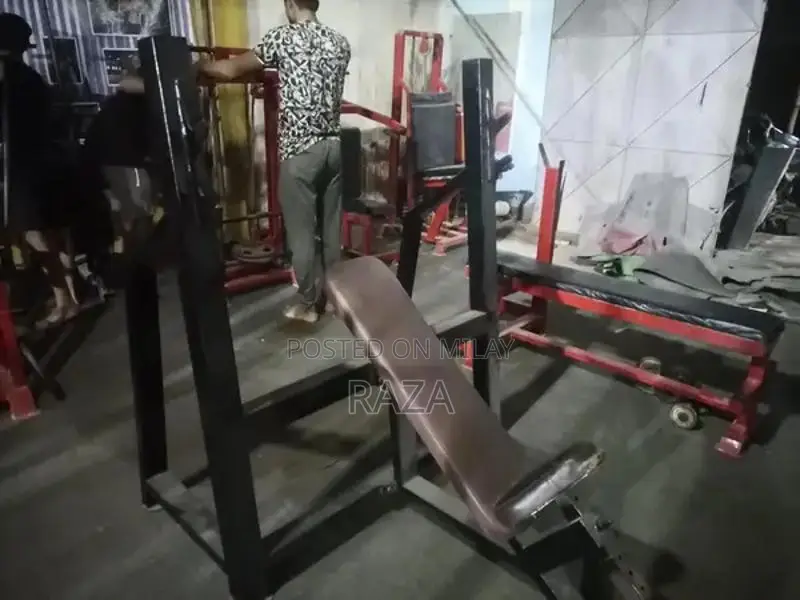 Home Gym Fitness Equipment - T Bar and Bench Set