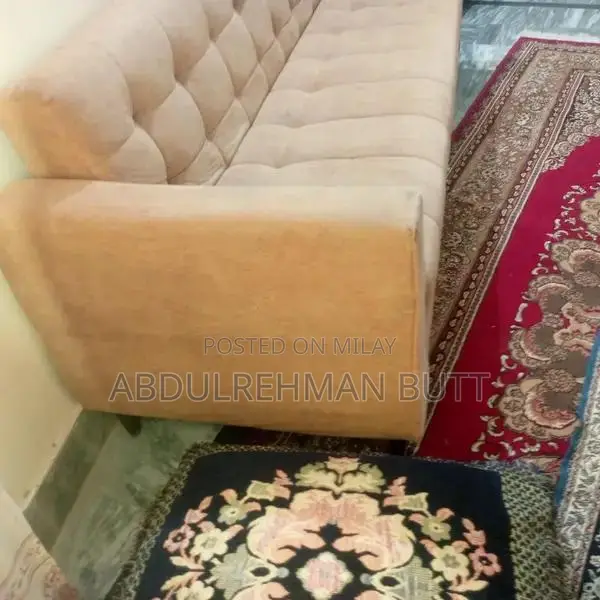 Mustard Convertible Sofa Bed with Comfortable Sleeping Surface