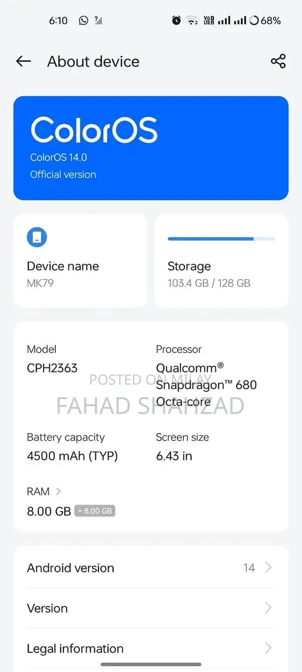 Mid-Range Smartphone with Ample Storage and Complete Package