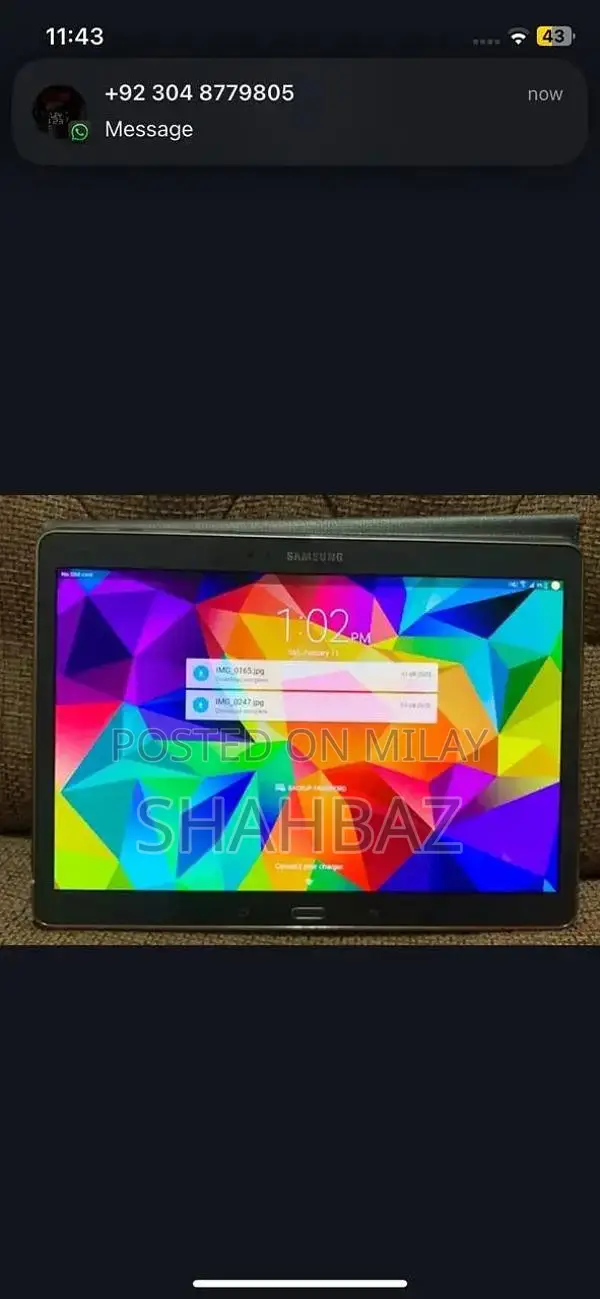 Samsung Galaxy Tab S 10.5 Tablet Golden Leather Case