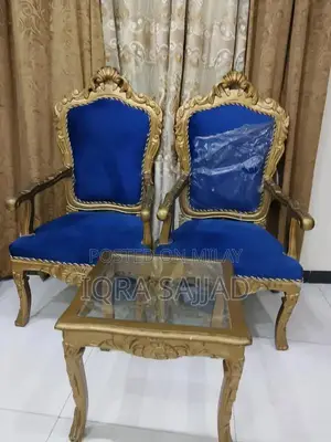 Photo - Wooden Dining Set with Coffee-Colored Chairs and Table