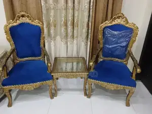 Wooden Dining Set with Coffee-Colored Chairs and Table