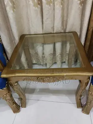 Wooden Dining Set with Coffee-Colored Chairs and Table