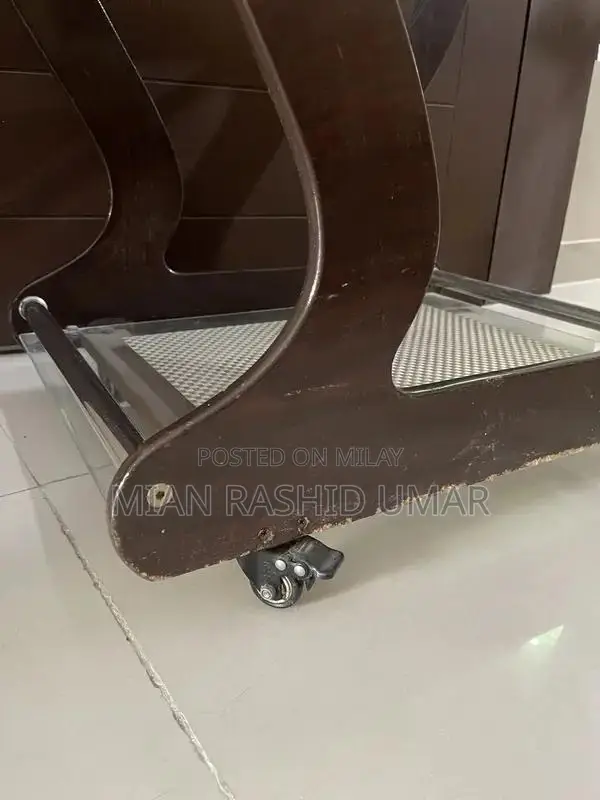 Two-Tier Serving Trolley with Mats