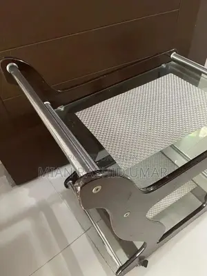 Two-Tier Serving Trolley with Mats