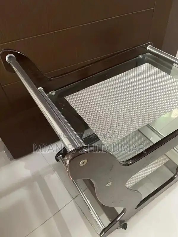 Two-Tier Serving Trolley with Mats