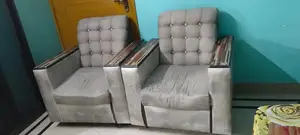 Photo - 5-Seater Wooden Living Room Sofa Set with Protective Covers