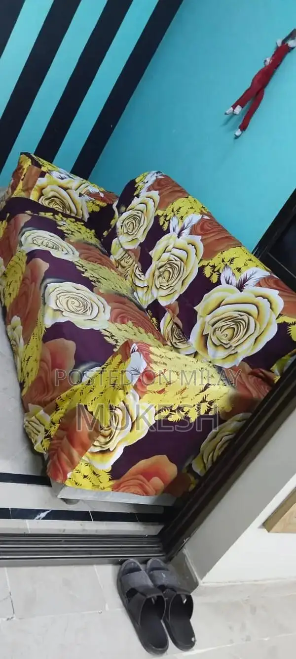 5-Seater Wooden Living Room Sofa Set with Protective Covers