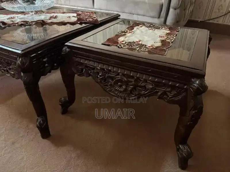 Modern Center Table Set with Two Side Tables