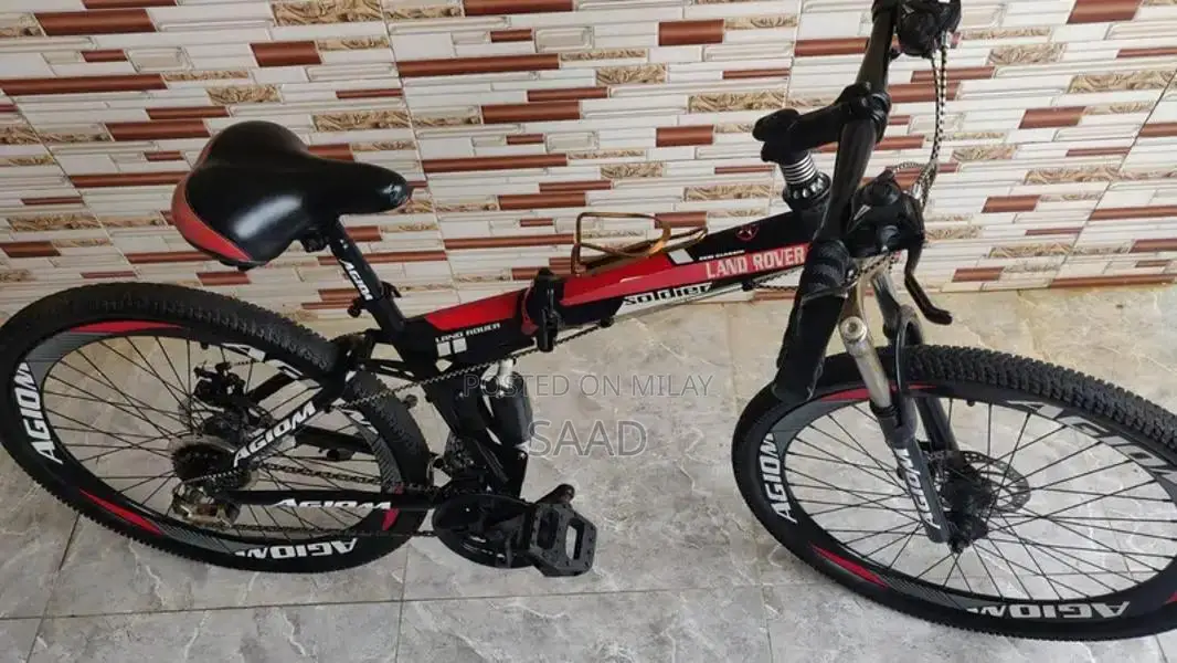 Lightweight Foldable Bicycle with Disc Brakes and Gears