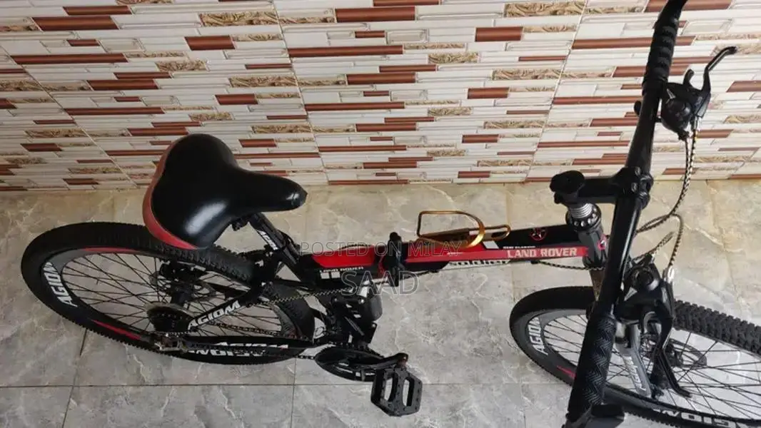 Lightweight Foldable Bicycle with Disc Brakes and Gears