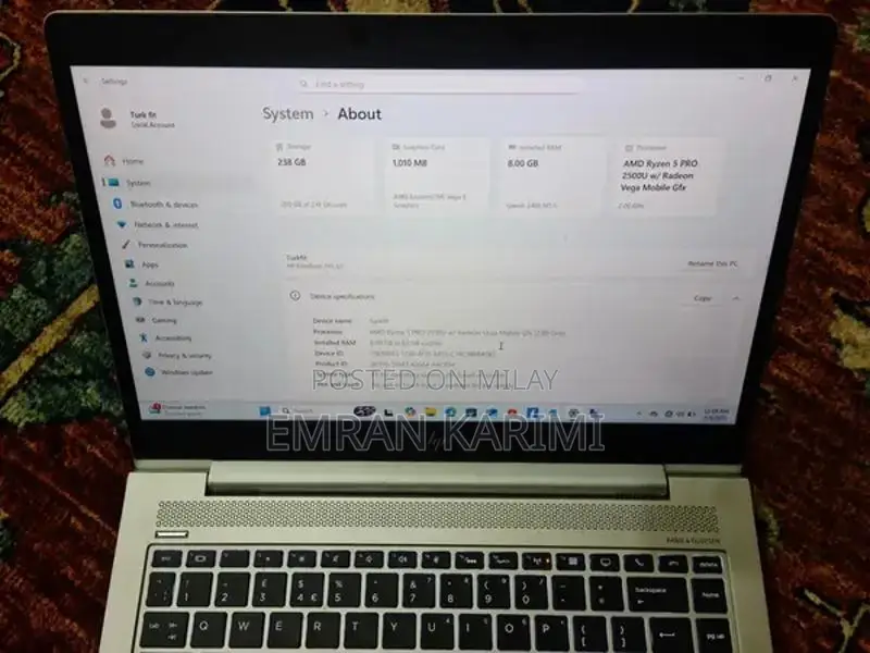 HP EliteBook Ryzen 5 Pro Laptop with Dedicated Graphics