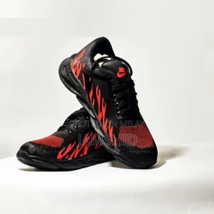 Photo - Man's Fabric Running Jogger Red Fire