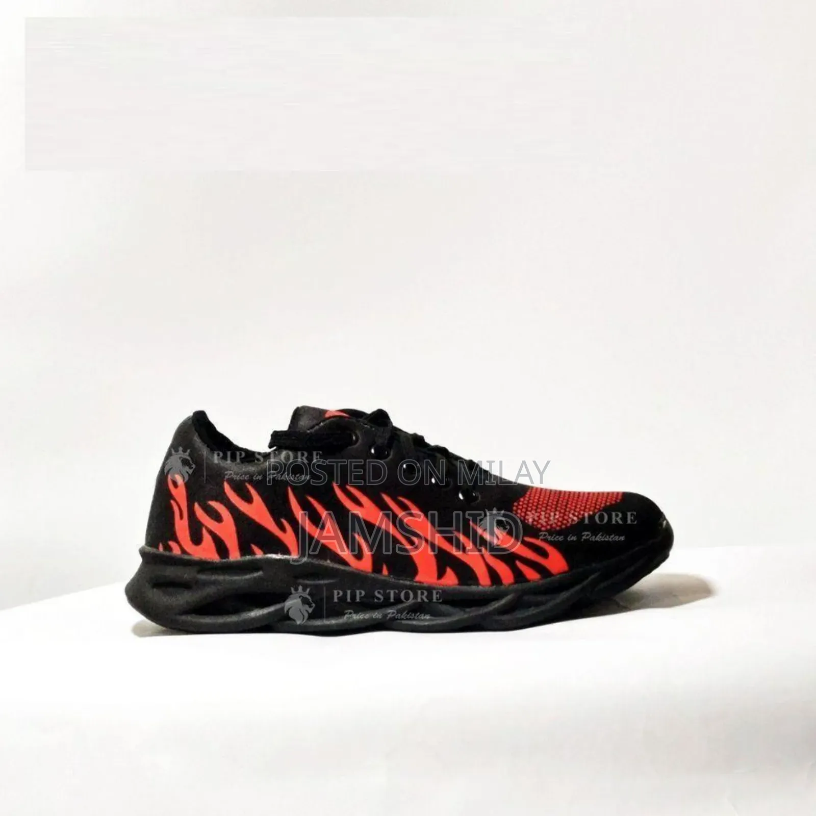 Man's Fabric Running Jogger Red Fire