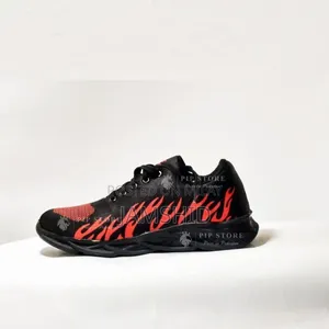 Man's Fabric Running Jogger Red Fire