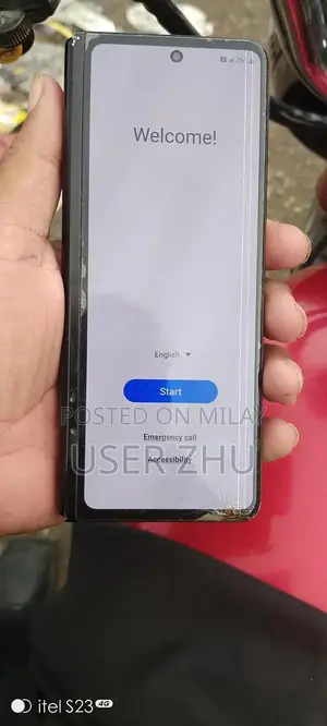 Photo - Samsung Galaxy Z Fold 3 Smartphone with Minor Display Imperfections