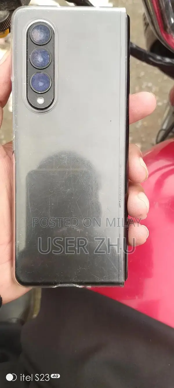 Samsung Galaxy Z Fold 3 Smartphone with Minor Display Imperfections