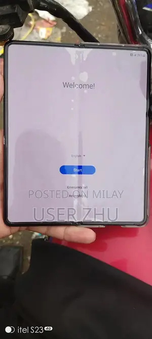 Samsung Galaxy Z Fold 3 Smartphone with Minor Display Imperfections