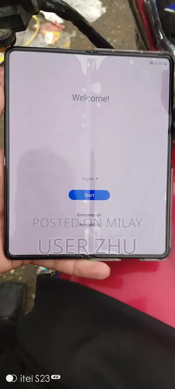 Samsung Galaxy Z Fold 3 Smartphone with Minor Display Imperfections