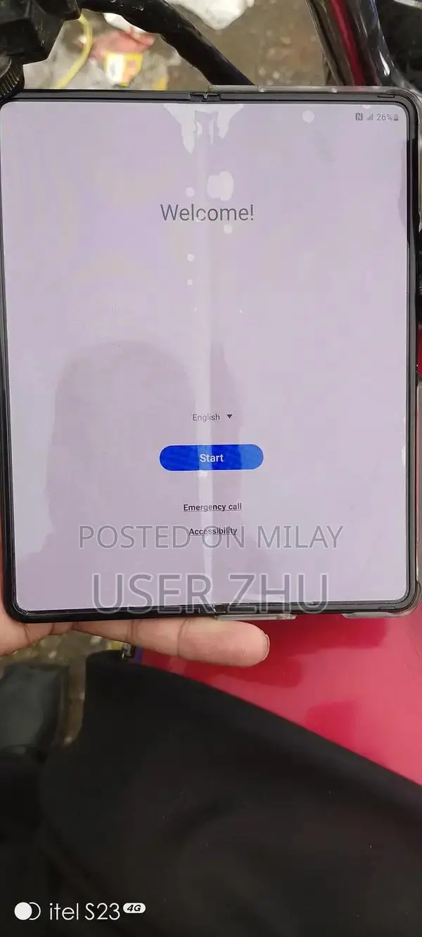 Samsung Galaxy Z Fold 3 Smartphone with Minor Display Imperfections